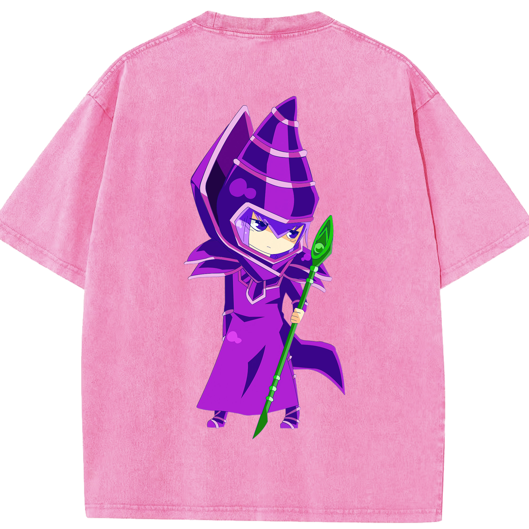（画像用） 遊☆戯☆王 Yu-Gi-Oh! 綿100% ヴィンテージ風 半袖Tシャツ（背面プリント）